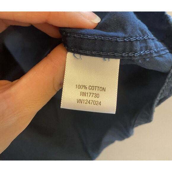 Converse One Star Short Sleeve Shirt Men’s Small Button Up Collar 100% Cotton - Picture 10 of 11